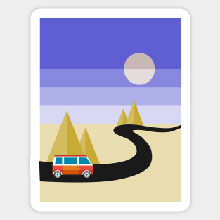 Desert Night Drive Sticker